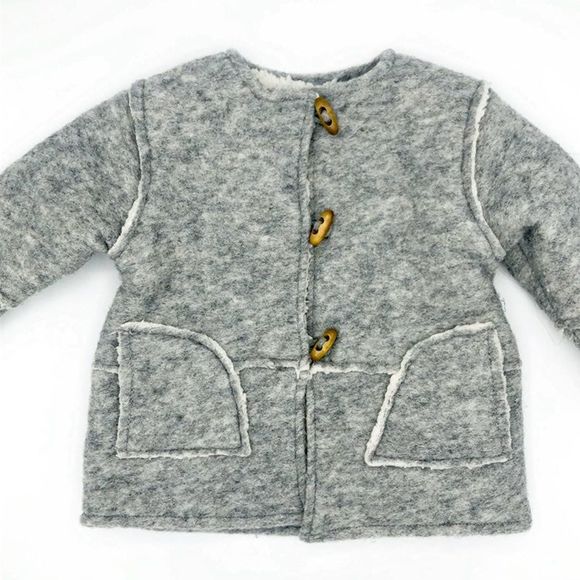 ZARA Other - Zara Baby Knitwear Grey Toggle Button Coat